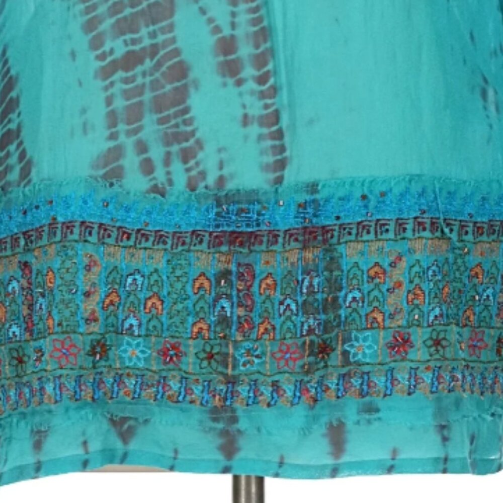 🦋 Chico's - Sheer Beaded Tunic - Picture 2 of 8